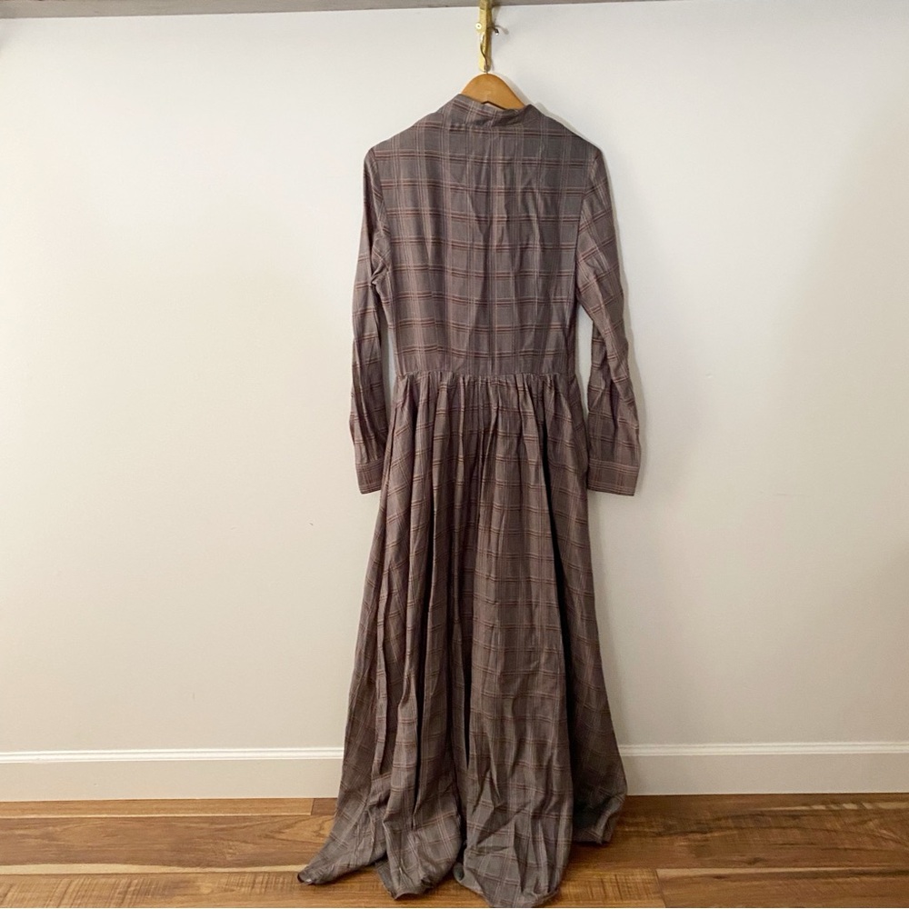 Plaid Long Sleeve Maxi Dress - Picture 6 of 6